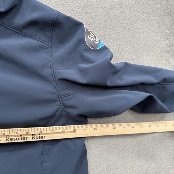 Helly Hansen Softshell Jacket Mens 2XL Blue Full Zip Estrella Galicia 0,0 MotoGP - Picture 4 of 10